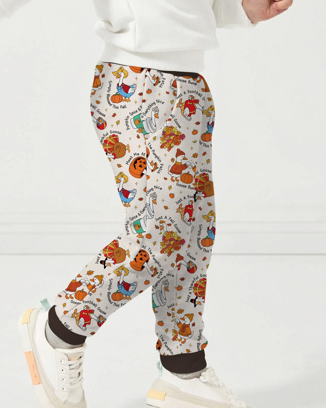 Just A Fall Goose Family Matching Bamboo Jogger