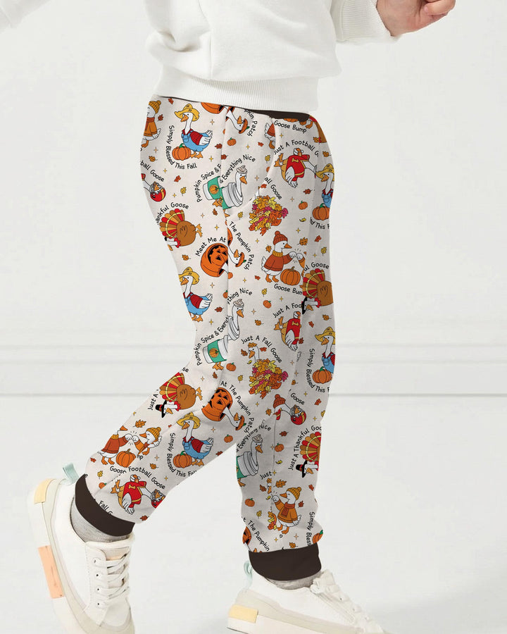 Just A Fall Goose Family Matching Bamboo Jogger