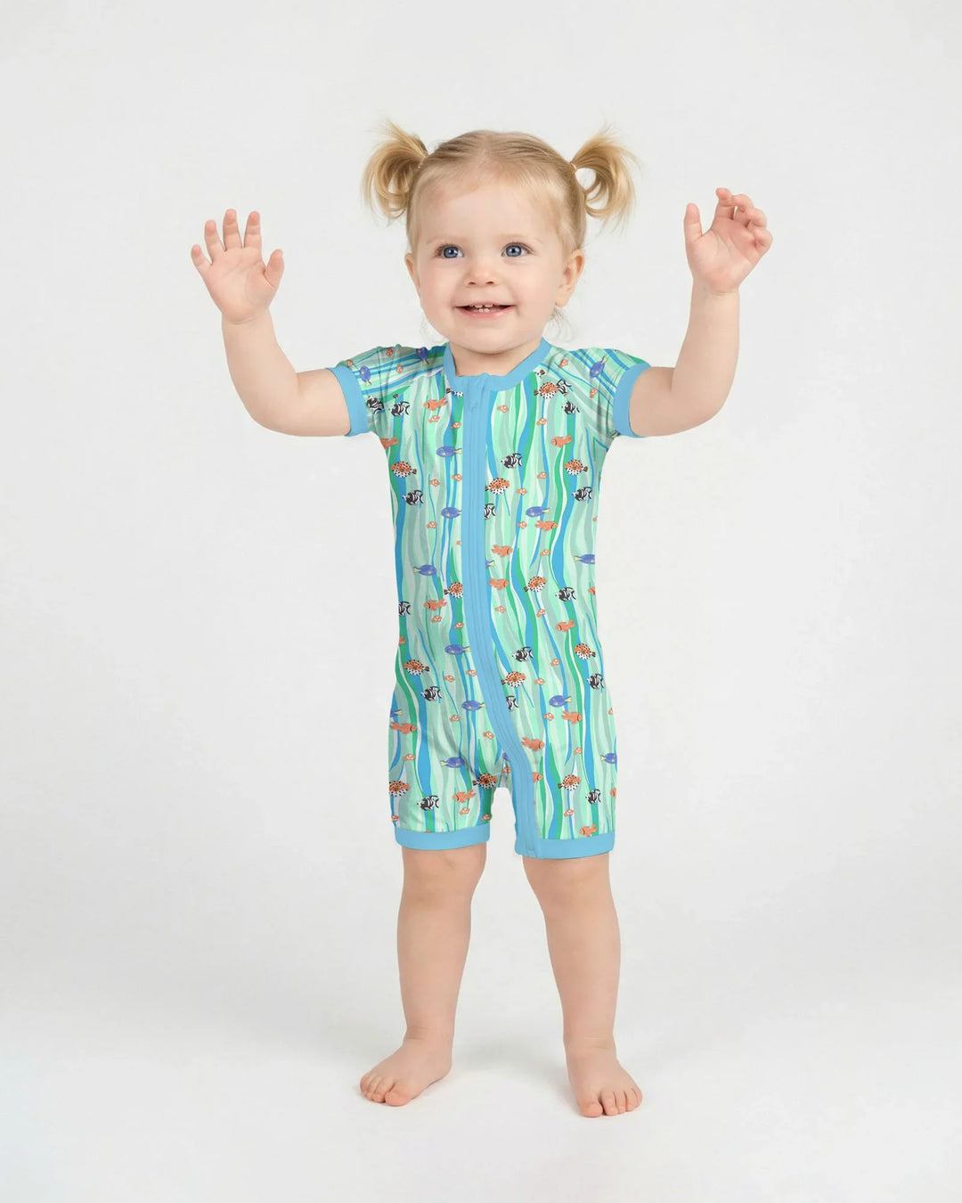 Custom Name Summer Beach Bamboo Shorty Zippy