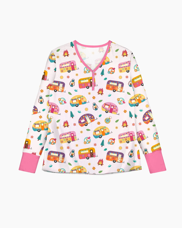 Happy Little Camper Women Pajama Set