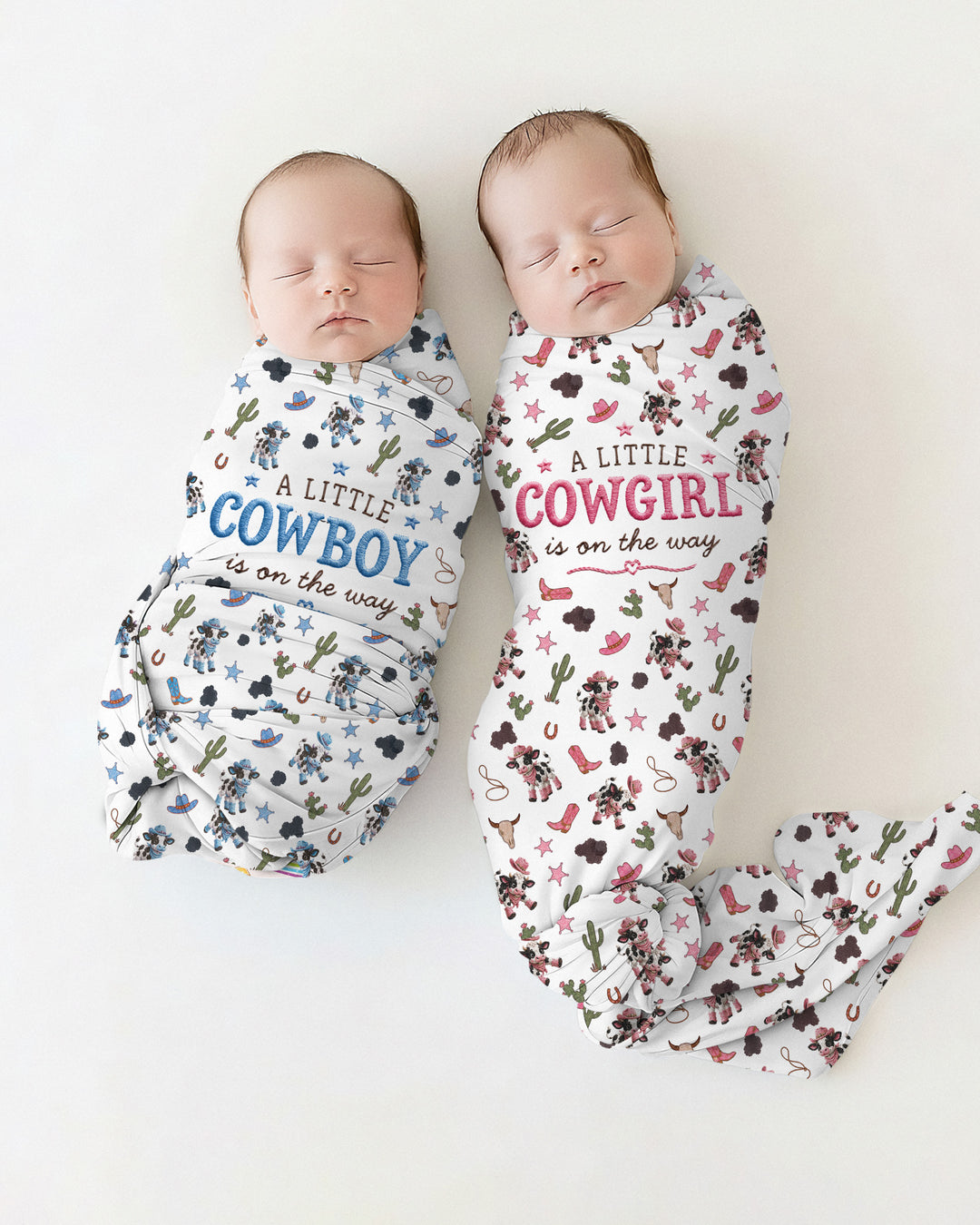 Little Cutie Cow swaddle blanket