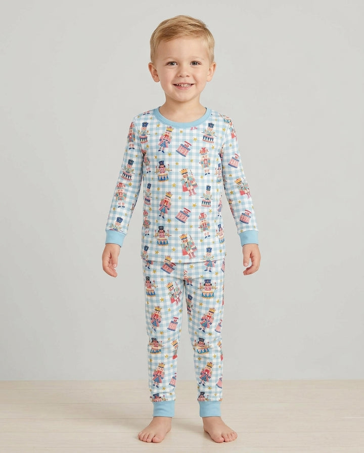 Whimsical Nutcracker Bamboo Two Piece Long Sleeve Pajama Set