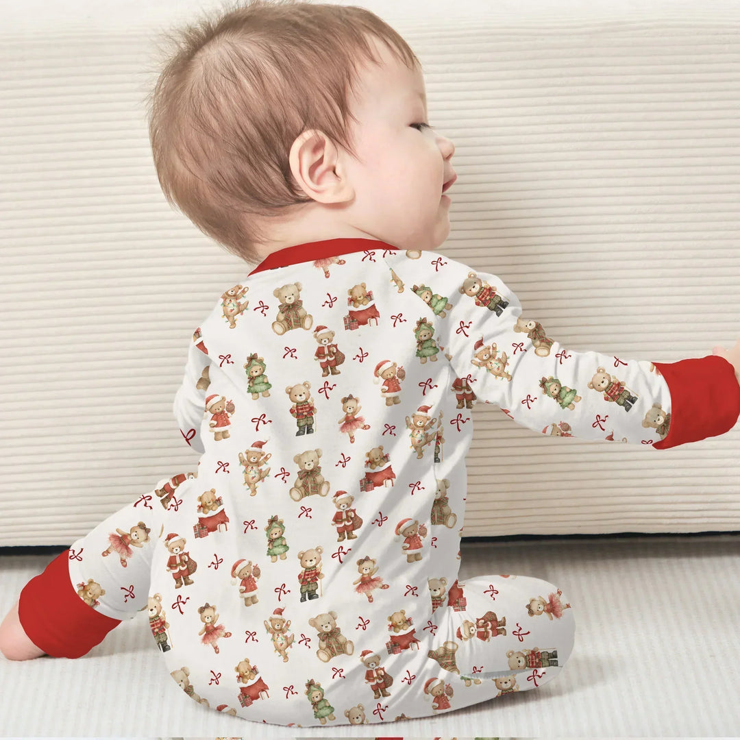 Christmas Teddy Bears Bamboo Convertible Zippy