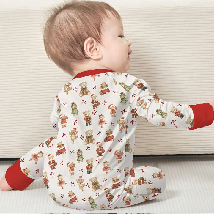Christmas Teddy Bears Bamboo Convertible Zippy