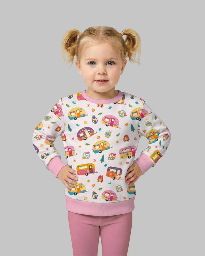 Happy Little Camper Bamboo Crewneck Sweatshirt
