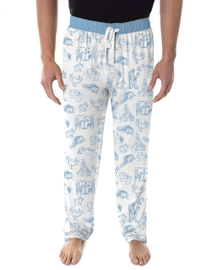 Psalm 23 Sketch Bamboo Men's Pajama Set