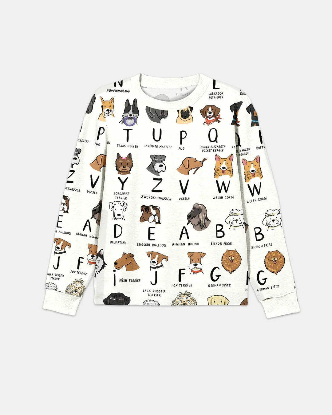 Funny Dogs Alphabet Bamboo Men's Pajama Set