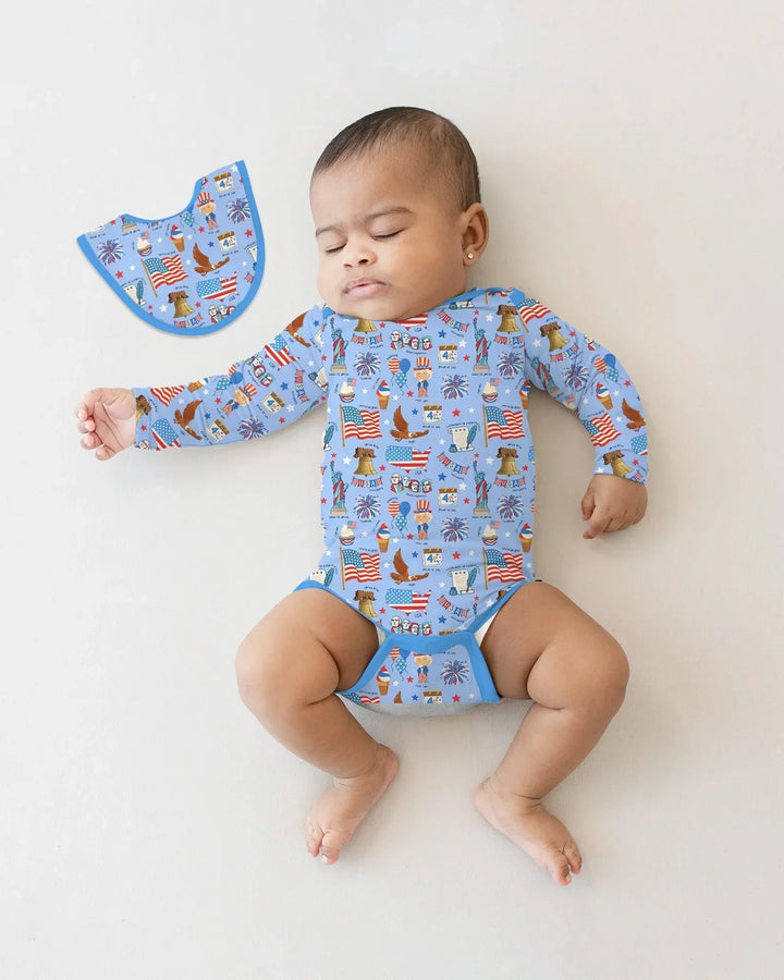Hand Drawn Patriotic Iconic Bamboo Bodysuit