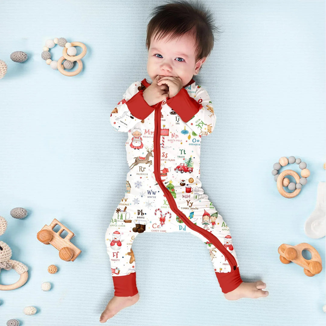Christmas Alphabet Bamboo Convertible Zippy