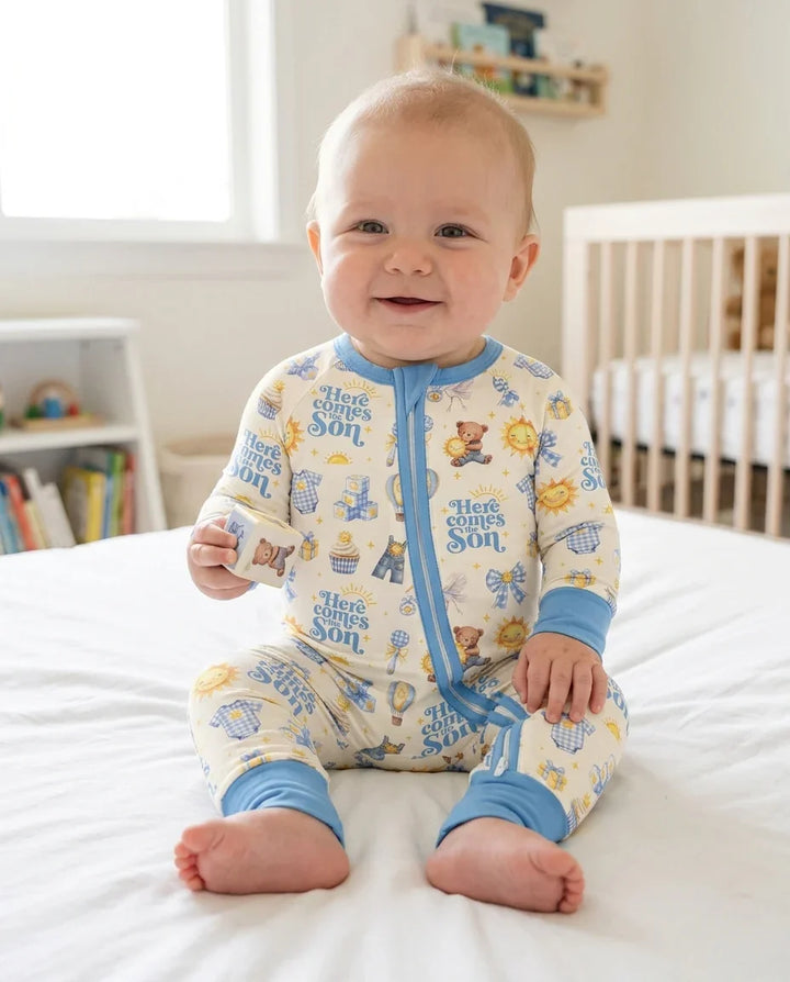Here Comes The Son Baby Shower Bamboo Convertible Zippy