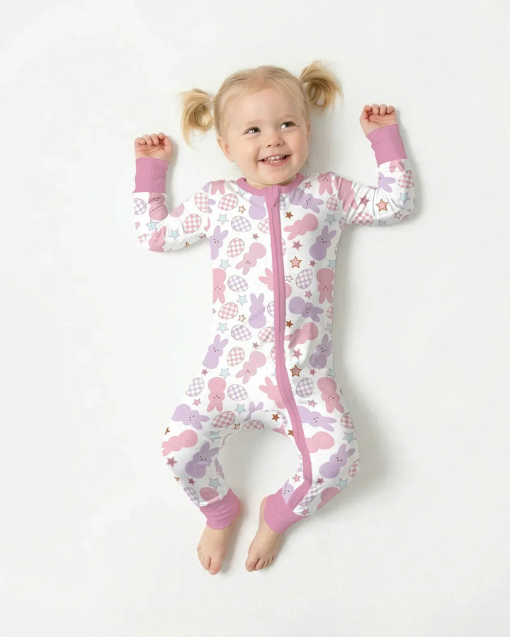 Easter Peep Bunnies Bamboo Convertible Zippy