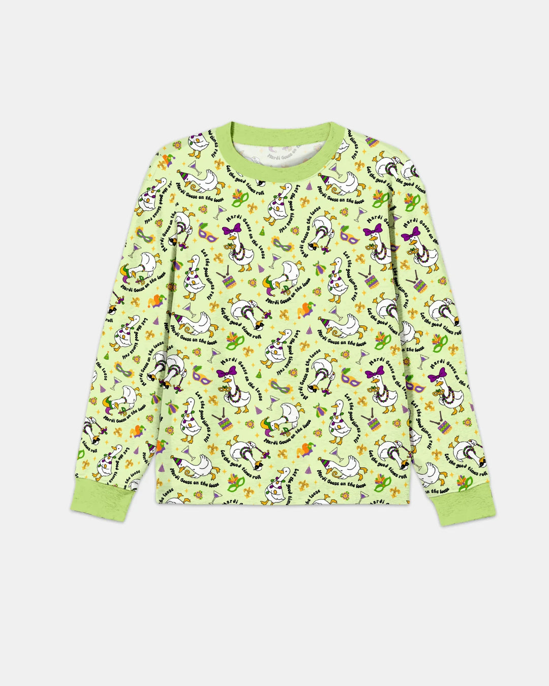 Mardi Gras Silly Goose Bamboo Men's Pajama Set