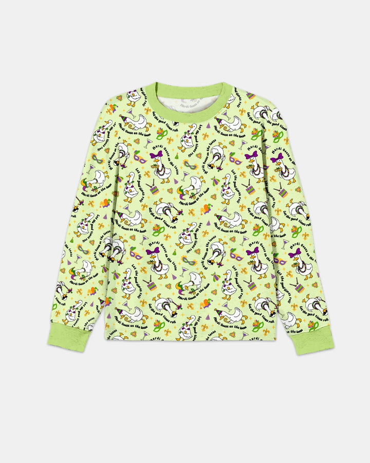 Mardi Gras Silly Goose Bamboo Men's Pajama Set