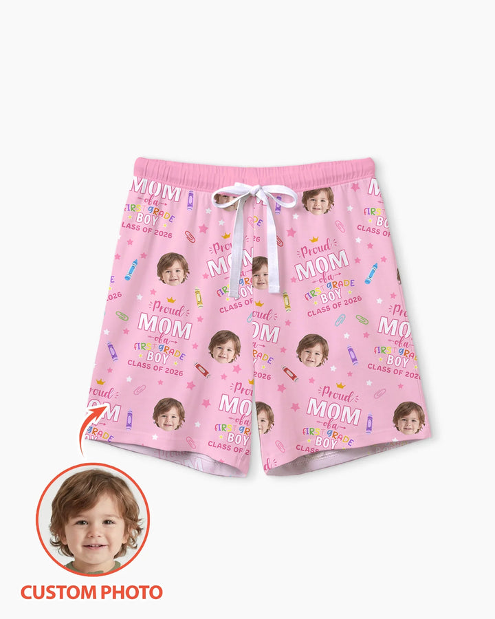 Proud Dad Mom Of Class Of 2026 Bamboo Women Short Sleeve Short Pajama Set