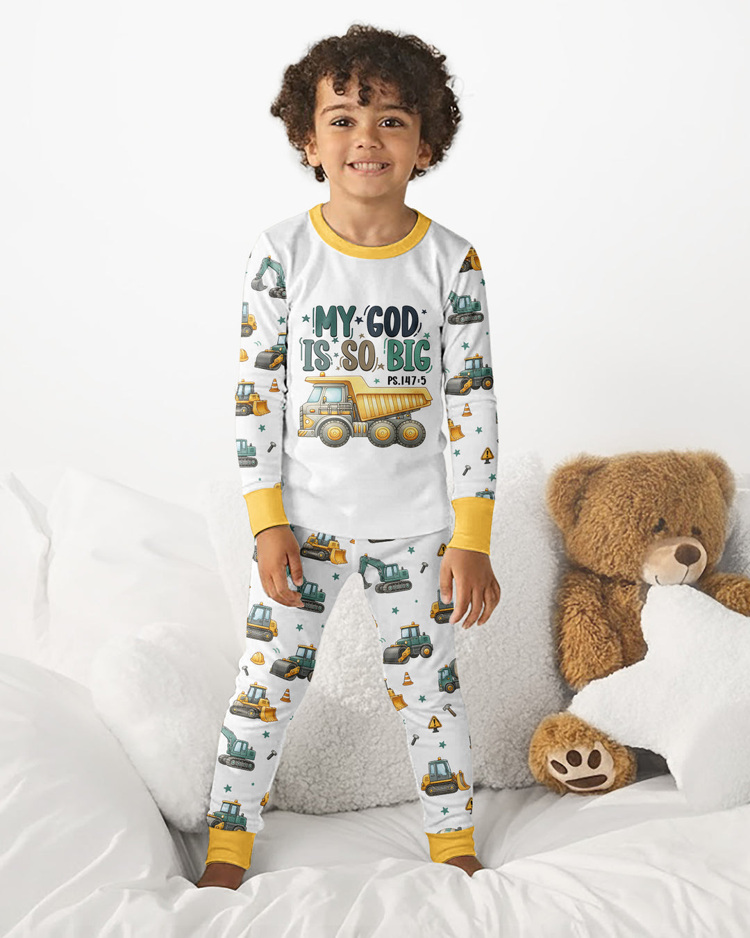 Template Bamboo Two Piece Long Sleeve Pyjamas Set