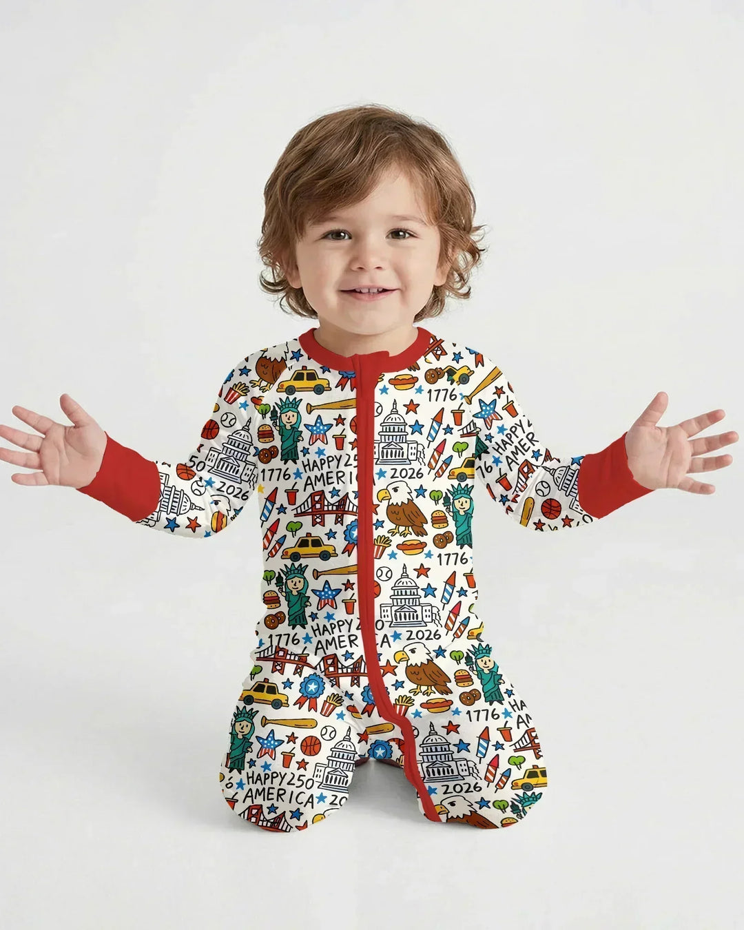 Doodle America 250th Anniversary Family Bamboo Convertible Zippy