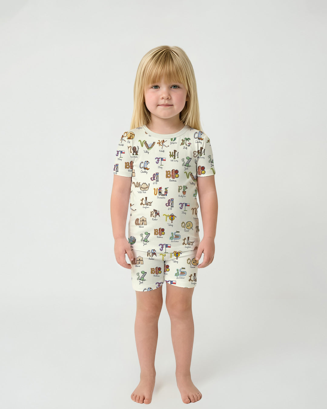 Template Bamboo Two Piece Short Sleeve Shorts Pyjamas Set