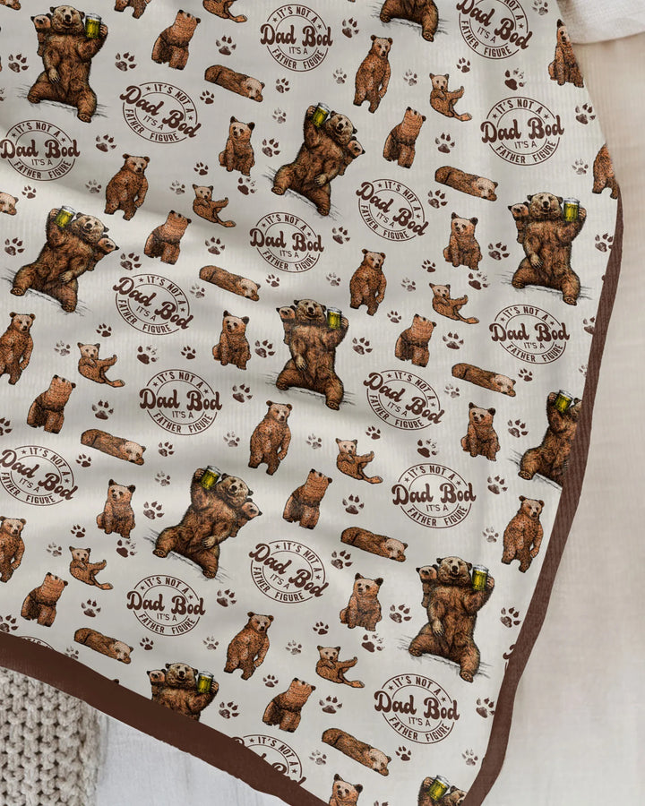 Daddy Bear It's Not A Dad Bod Bamboo Blanket