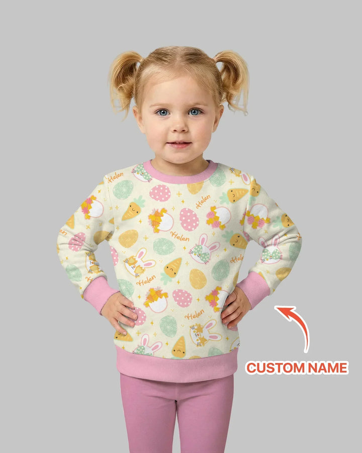 Retro Easter Bamboo Crewneck Sweatshirt