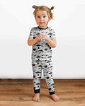 Little Mummy Crew Bamboo Two Piece Short Sleeve Pajama Set