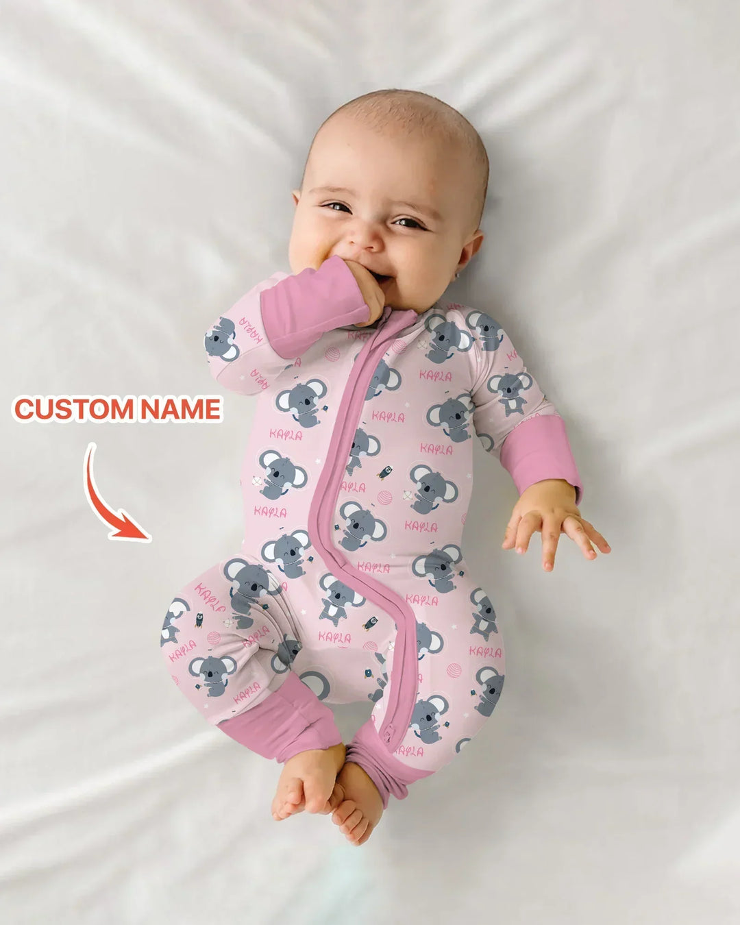 Custom Name Cosmic Koala Bamboo Convertible Zippy
