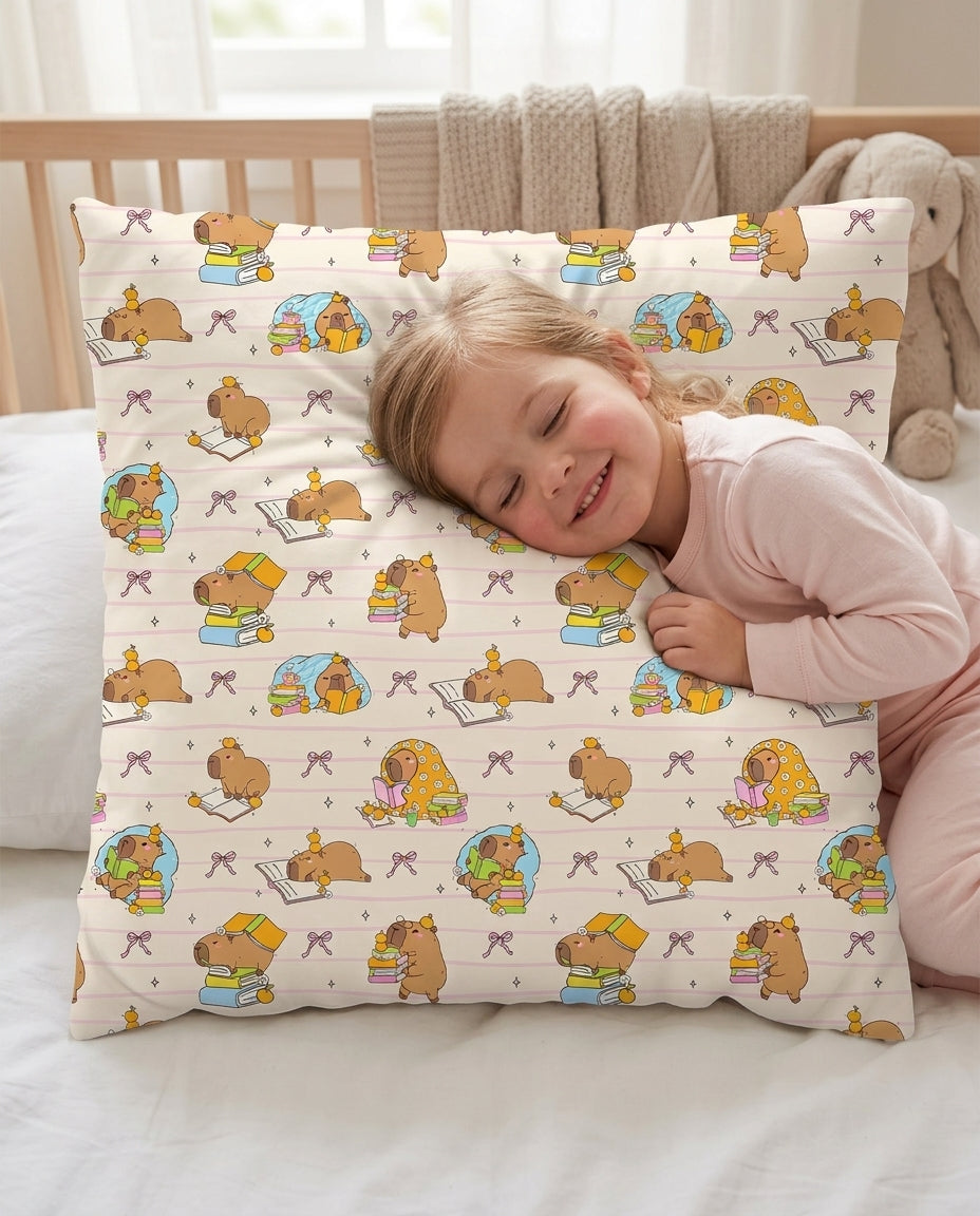Sweet Study Capy Bamboo Pillow Case