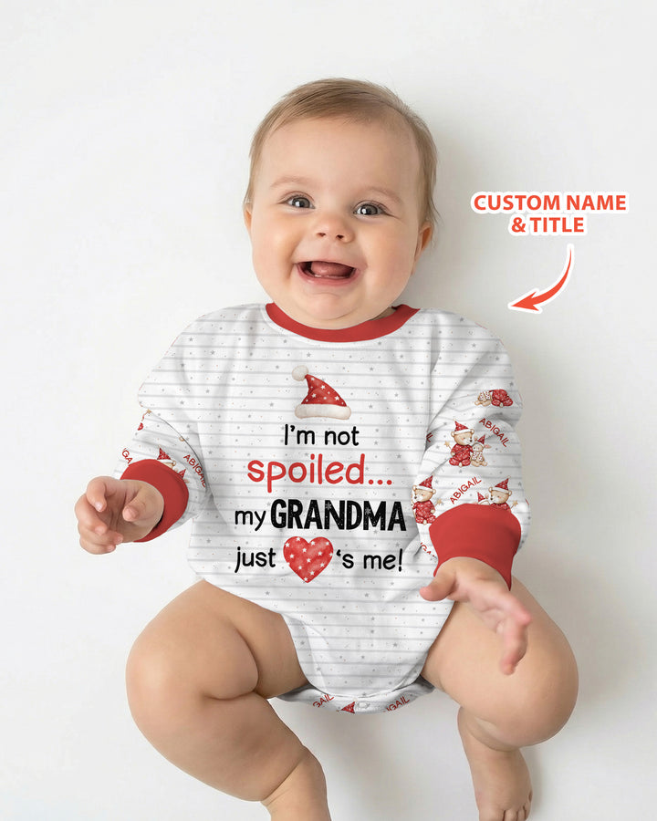 Custom Name I'm Not Spoiled Bamboo Bubble Romper