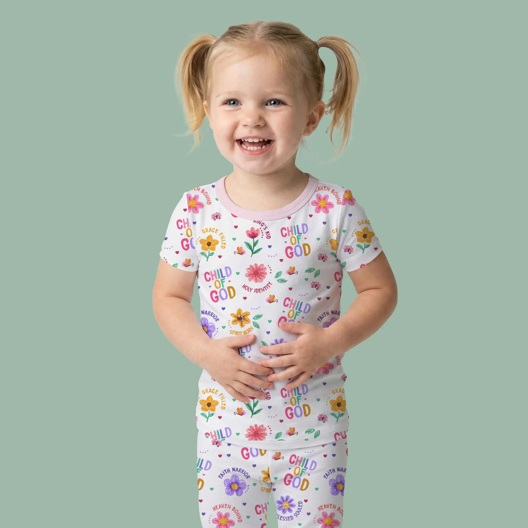 Child of God Bamboo Two Piece Short Sleeve Pajama Set