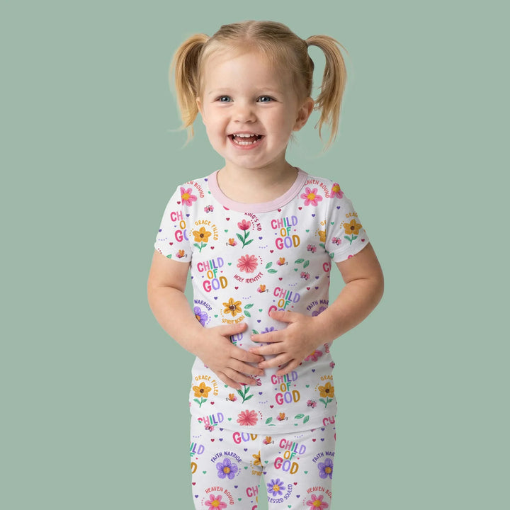 Child of God Bamboo Two Piece Short Sleeve Pajama Set