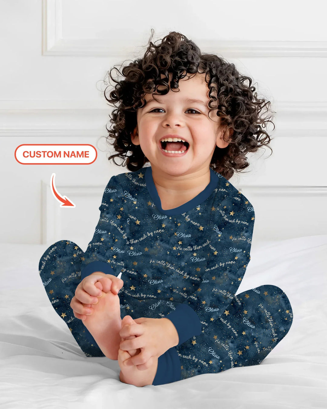 Called By Name — Personalized  Bamboo Two Piece Long Sleeve Pajama Set