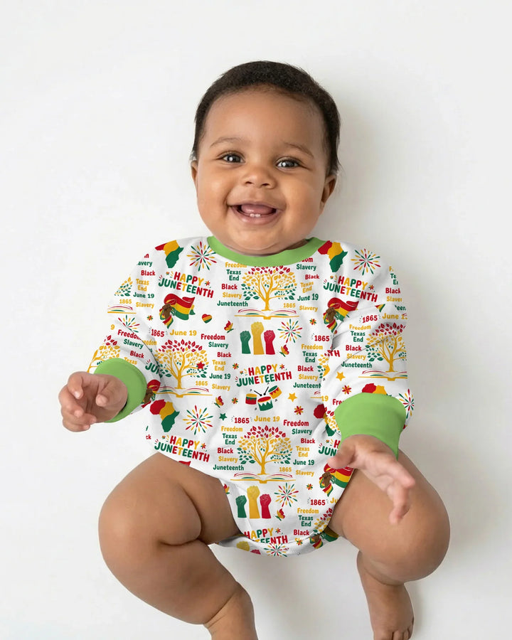 Happy Juneteenth Bamboo Bubble Romper