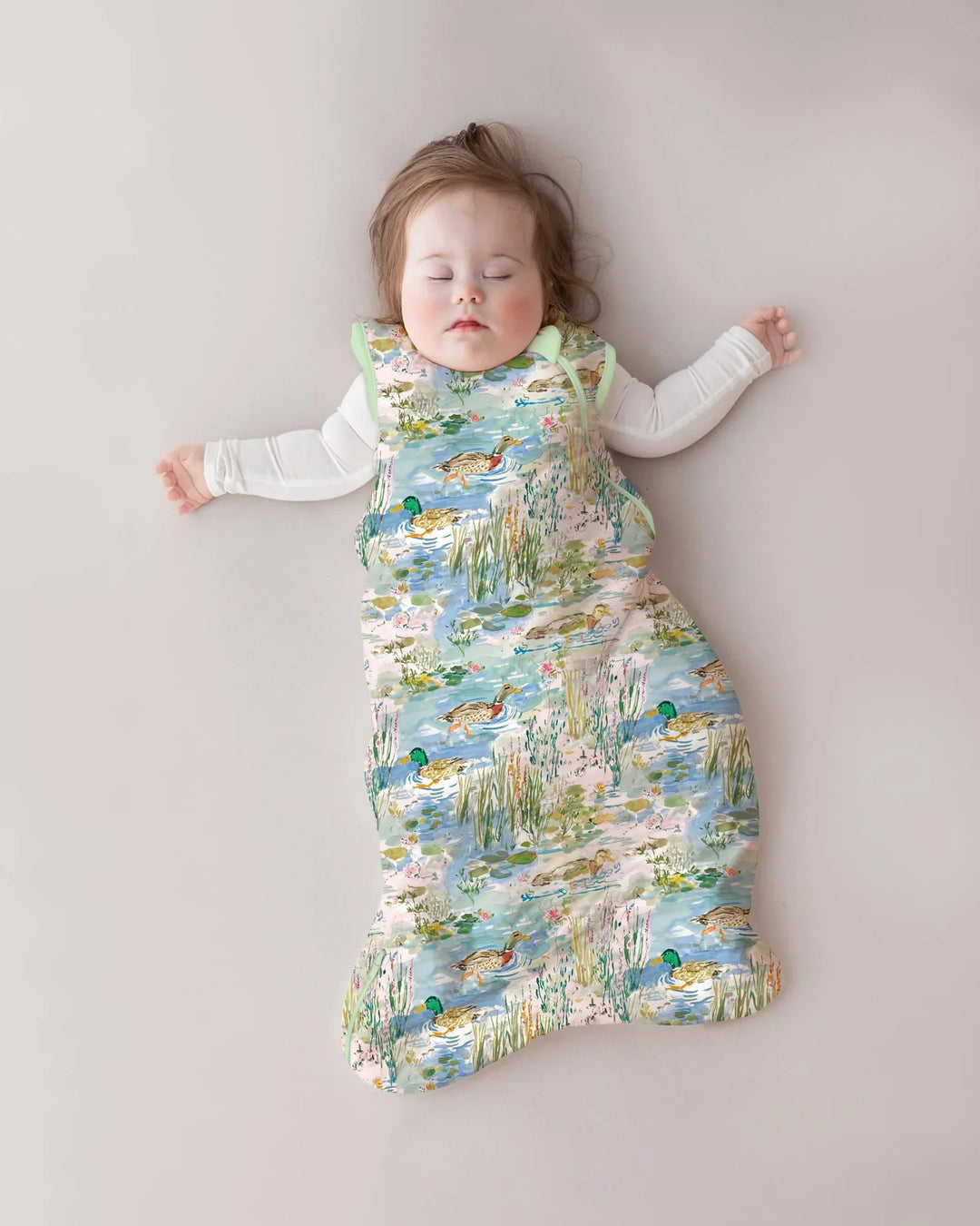 Watercolor Mallard Duck Bamboo Sleep Bag