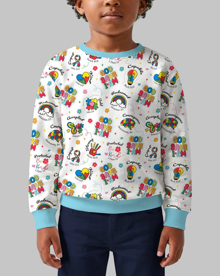 God Says I am Different Bamboo Crewneck Sweatshirt