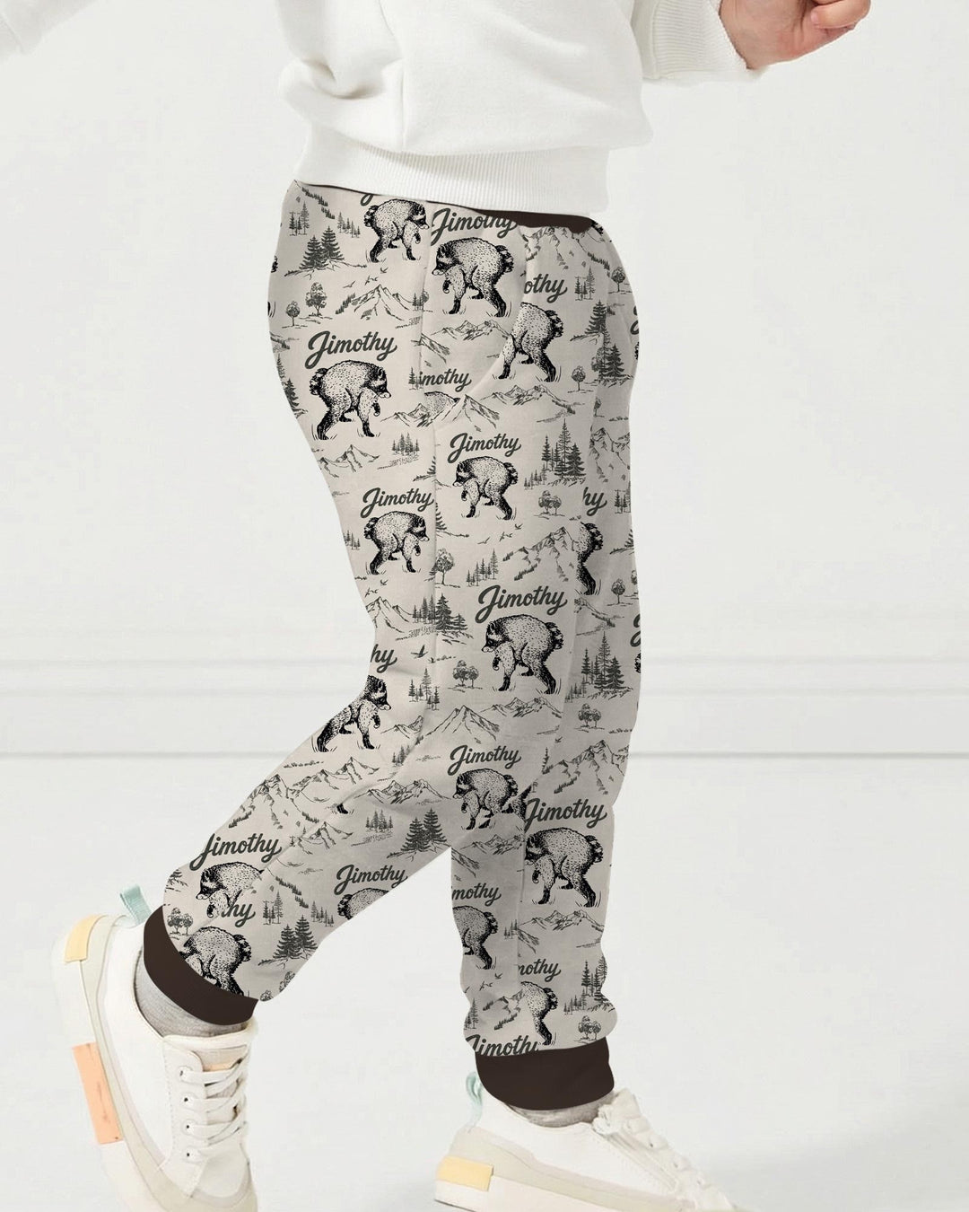 Vintage Jimothy Racoon Family Matching Bamboo Jogger