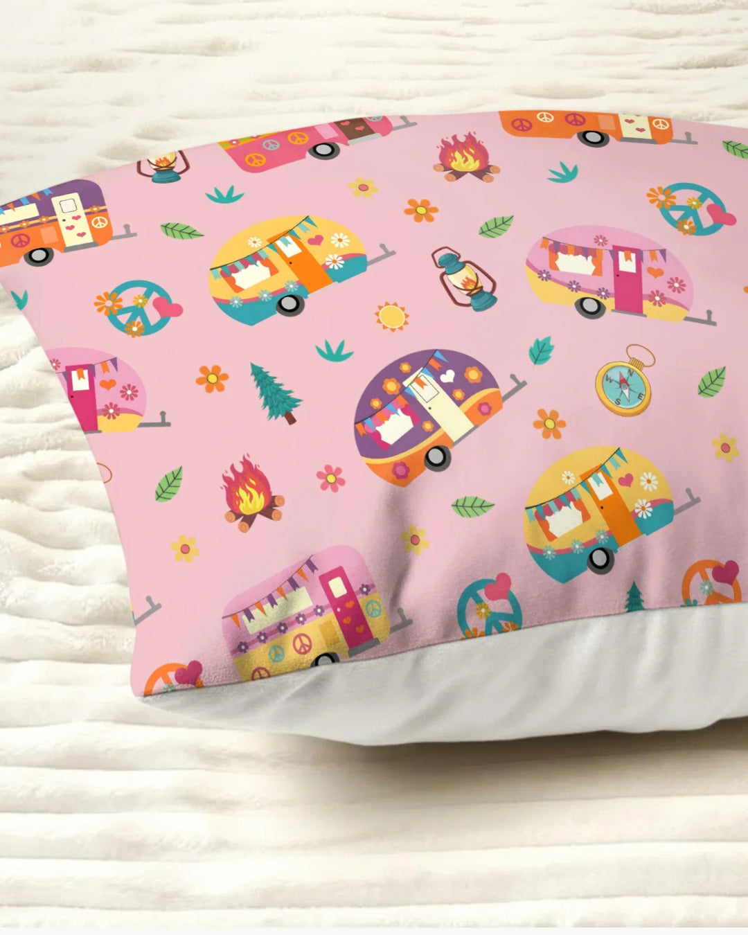 Happy Little Camper Bamboo Pillow Case