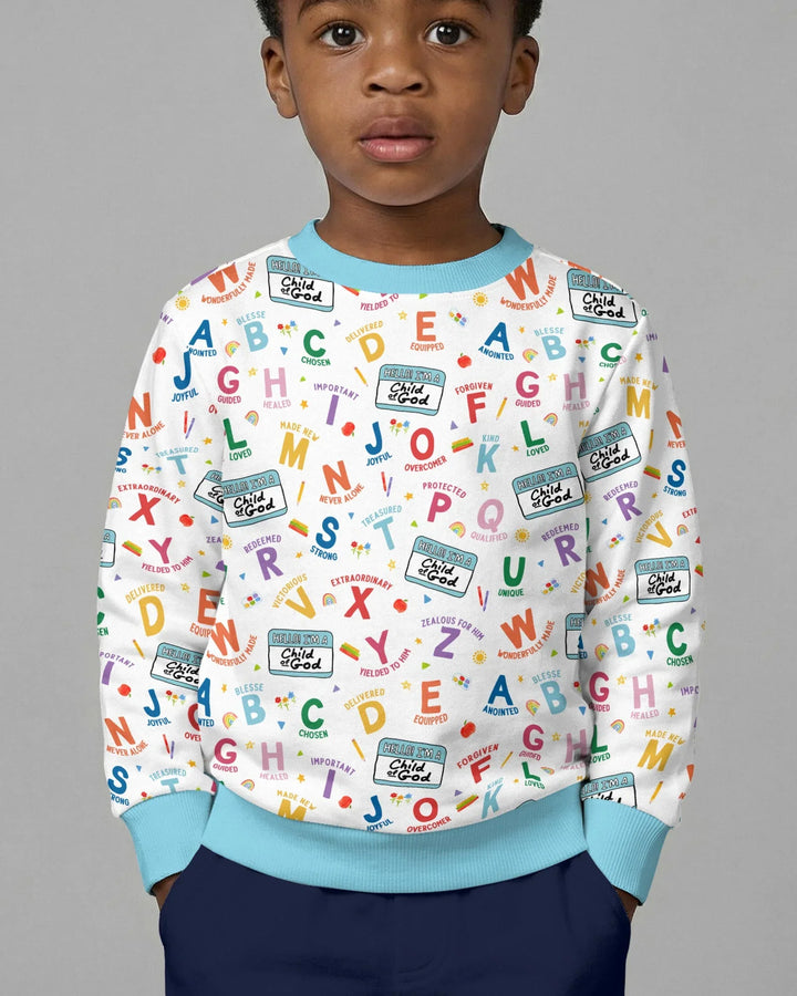 I'm A Child Of God ABCs Bamboo Crewneck Sweatshirt