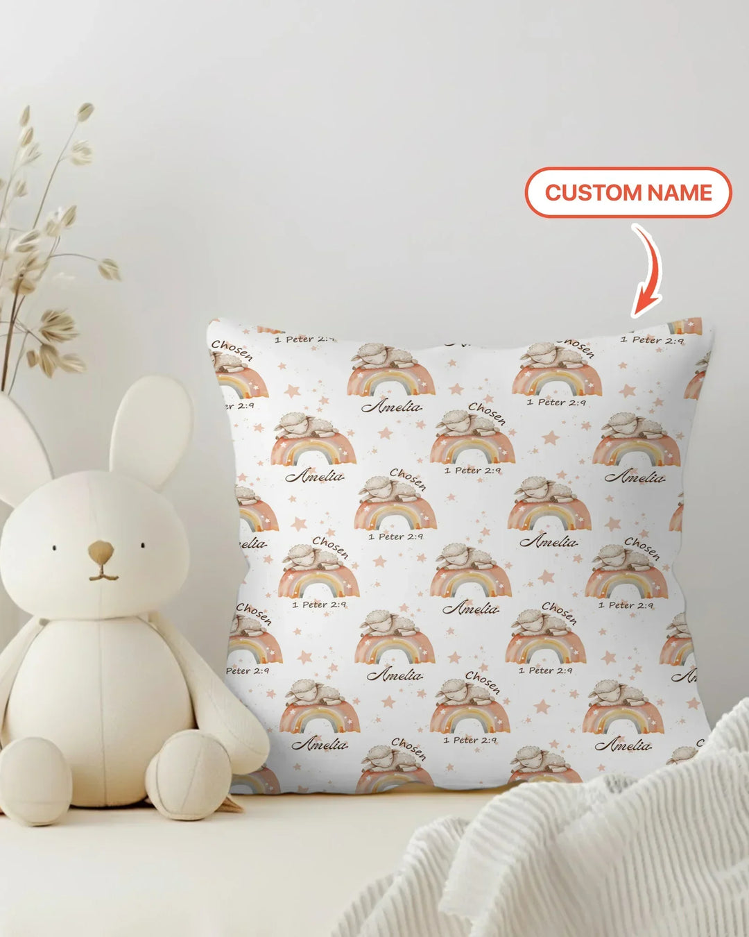 Chosen As His Own Custom Name Bamboo Pillow Case