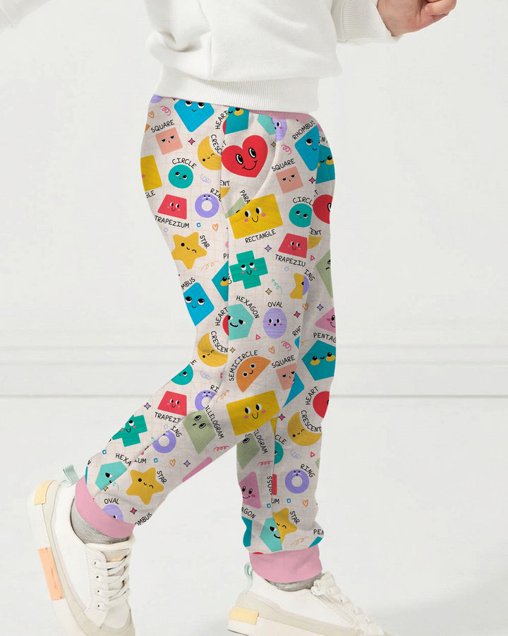 Happy Shape Squad Family Matching Bamboo Jogger