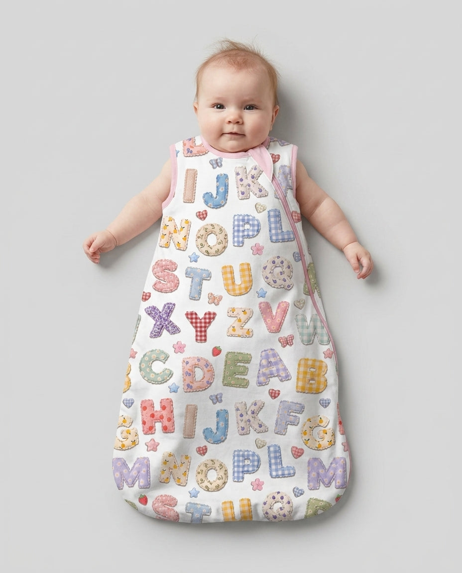 Fabric Alphabet Letters Bamboo Sleep Bag