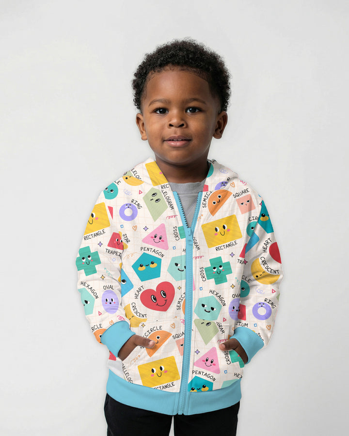 Happy Shape Squad Family Matching Bamboo Zip Hoodie