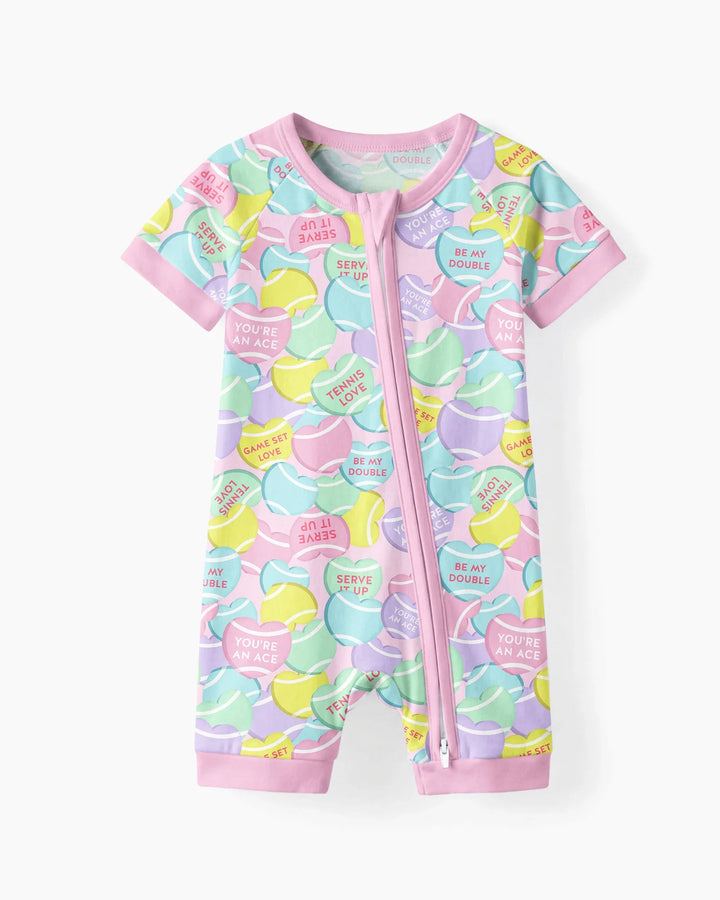 Tennis Candy Family Matching Bamboo Shorty Zippy