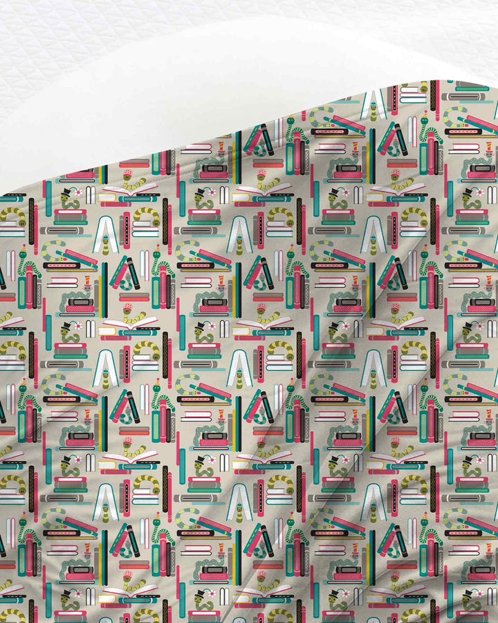 Bookworm Adventures swaddle blanket