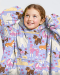 Floral Pawty Wearable Bamboo Blanket Hoodie