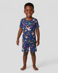 Black Astronaut I Can Do Anything Bamboo Two Piece Short Sleeve Shorts Pajama Set