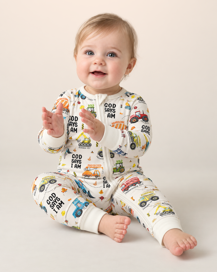 God Says I Am Boy Bamboo Convertible Zippy