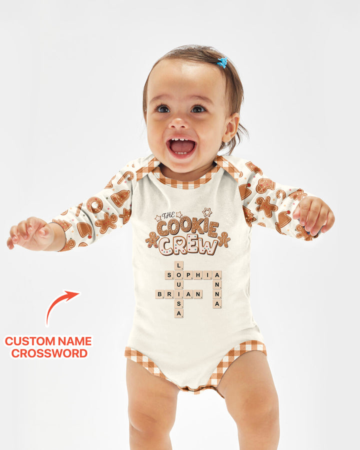 Custom Crossword Cookie Crew Bamboo Bodysuit