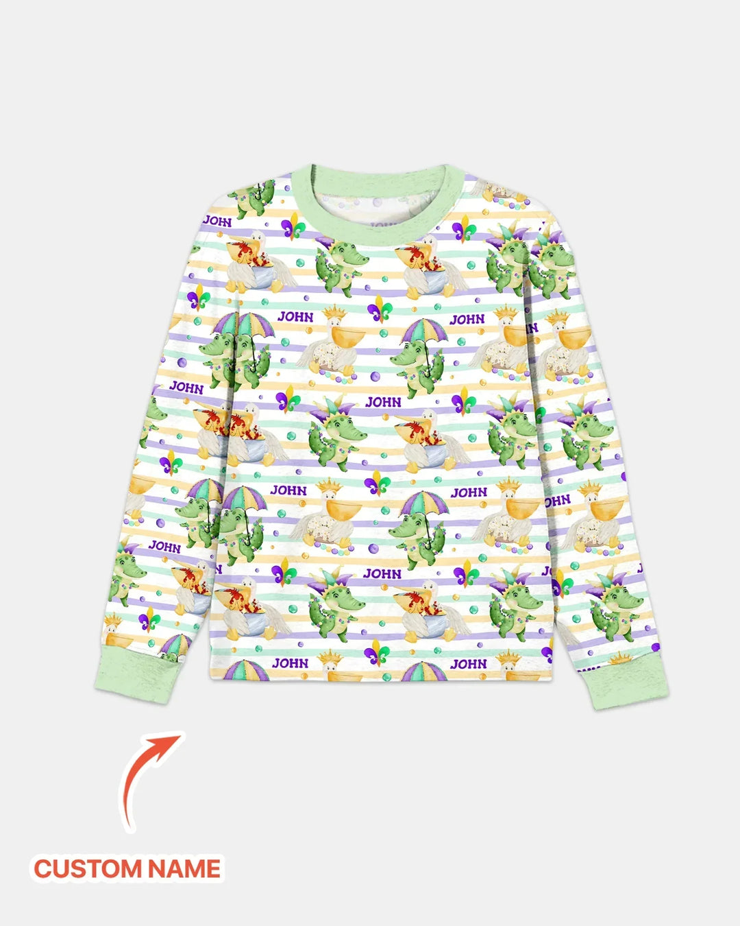 Happy Mardi Gras Adventure Family Matching Bamboo Men's Pajama Set