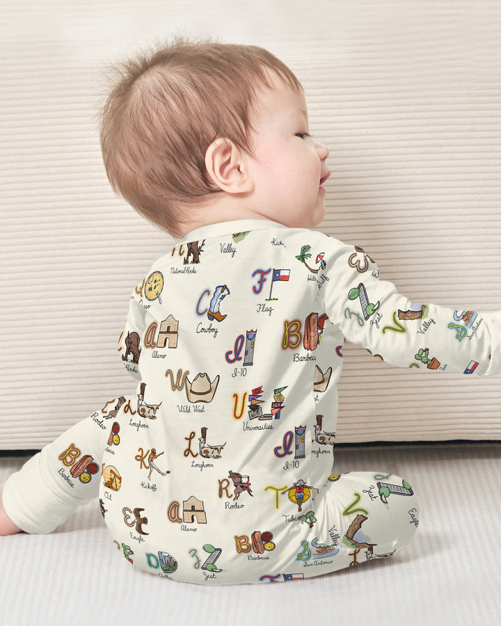 Texas Alphabet Bamboo Convertible Zippy