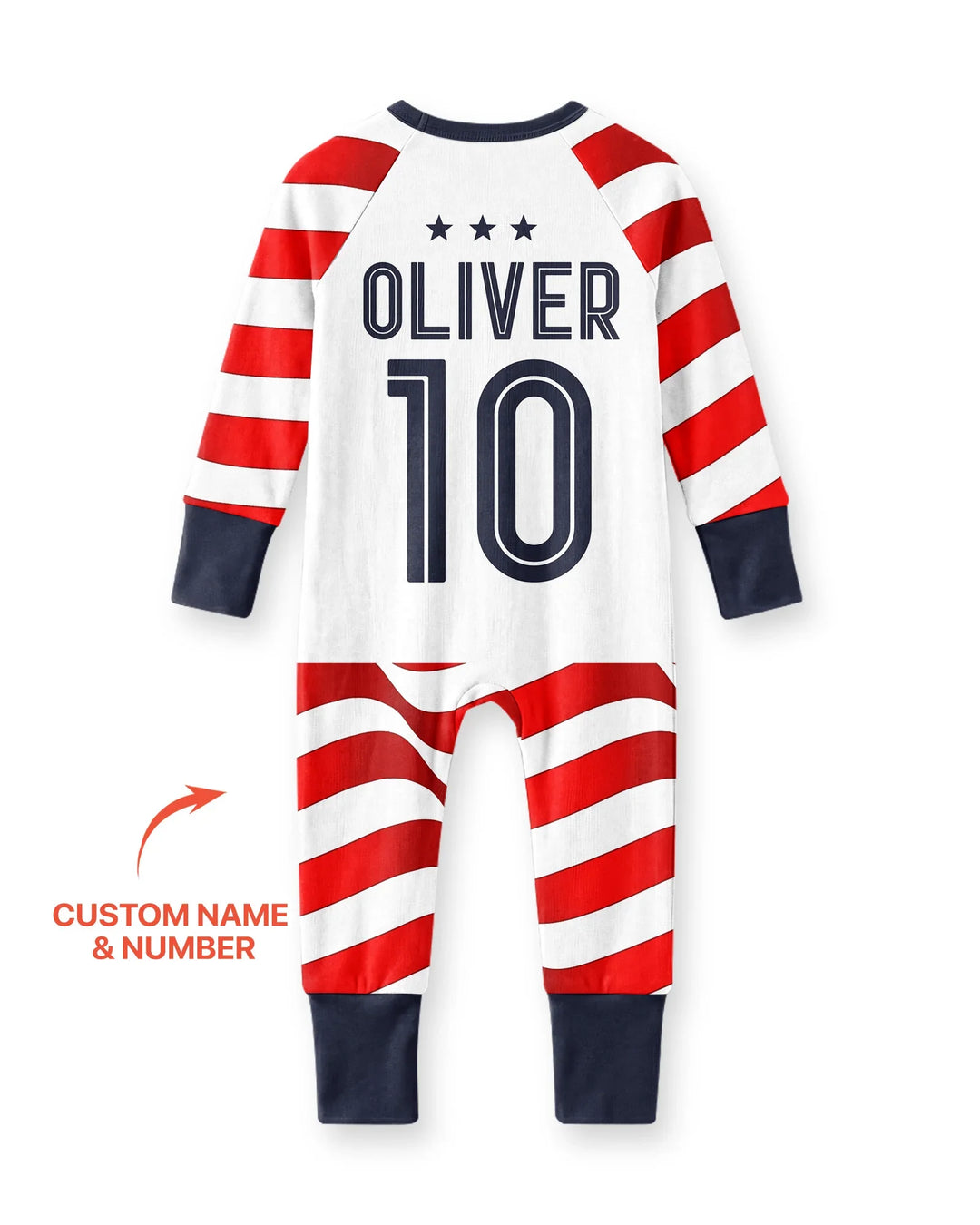 Custom Name USA Spirit Bamboo Convertible Zippy