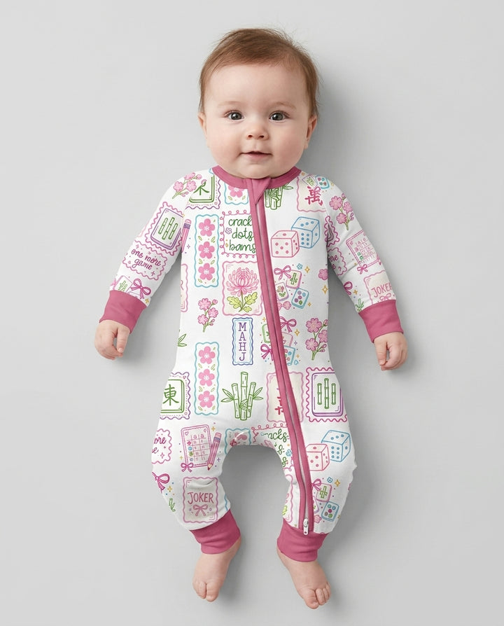 Cracks, Dots & Bams Mommy & Me Matching Bamboo Convertible Zippy